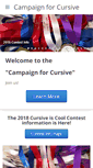 Mobile Screenshot of campaignforcursive.com